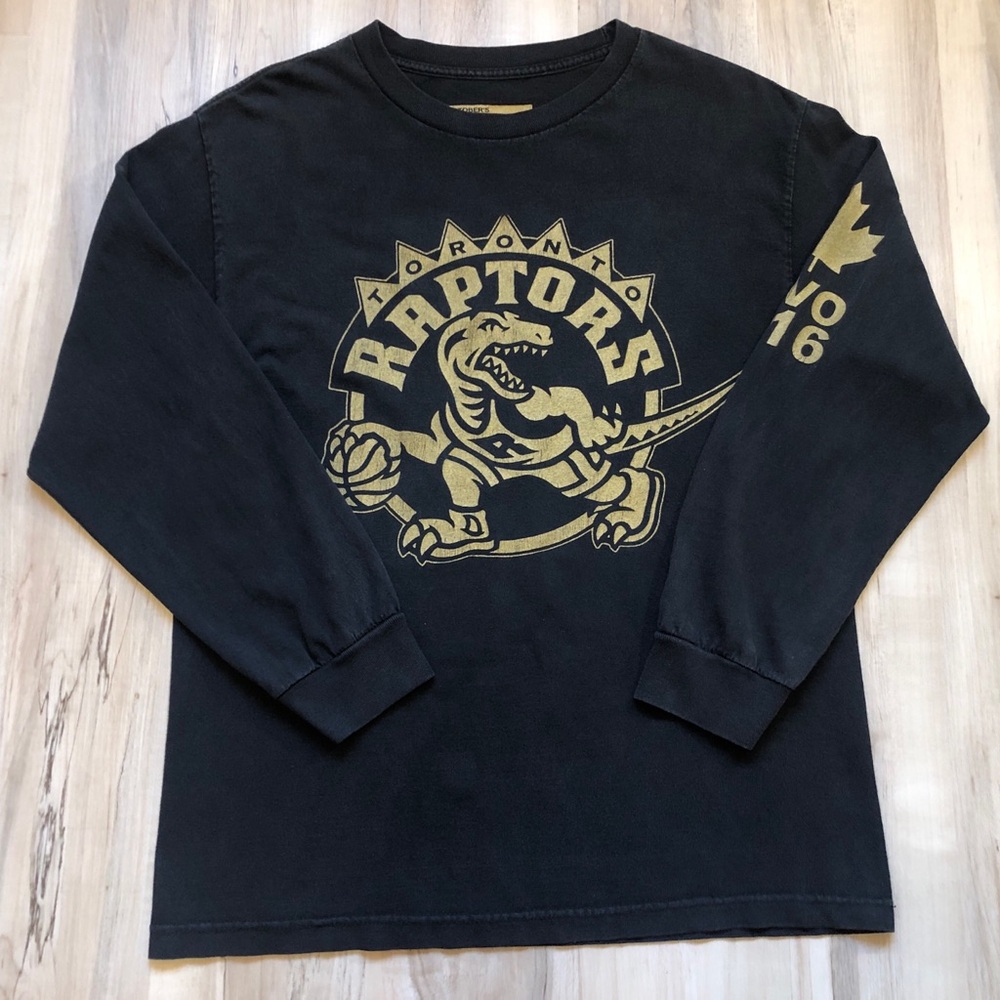 OVO Toronto Raptors 2014 Drake Night Shirt Womens L Black Gold 416 Long Sleeve - Picture 15 of 15